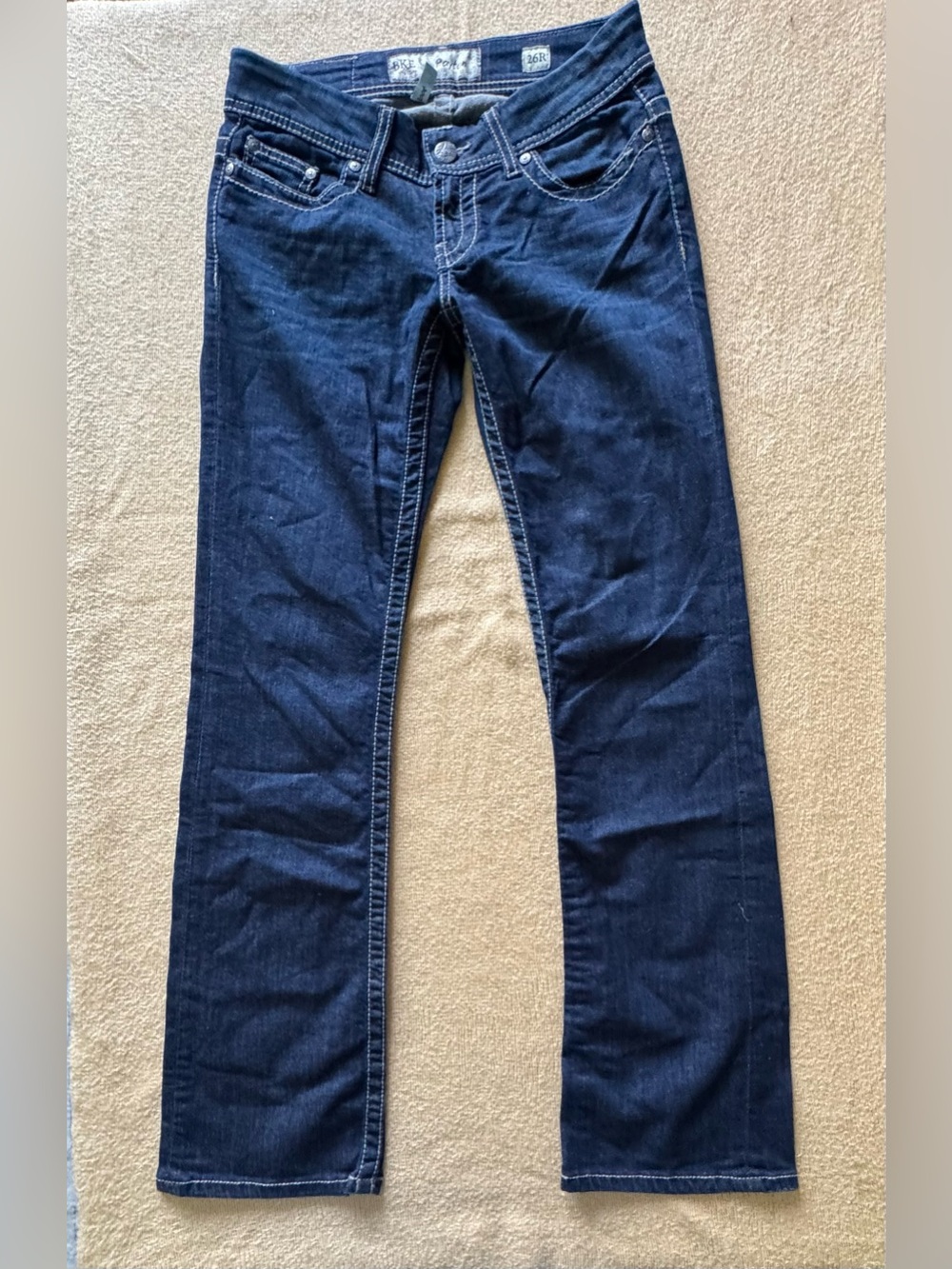 BKE Women's Dark Blue Flare Jeans